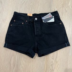 Levi’s Black Jean Shorts